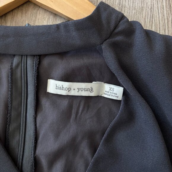 Anthropologie Bishop + Young Sasha Choker Mini Shift Dress Size XS LBD 90s - Picture 4 of 12